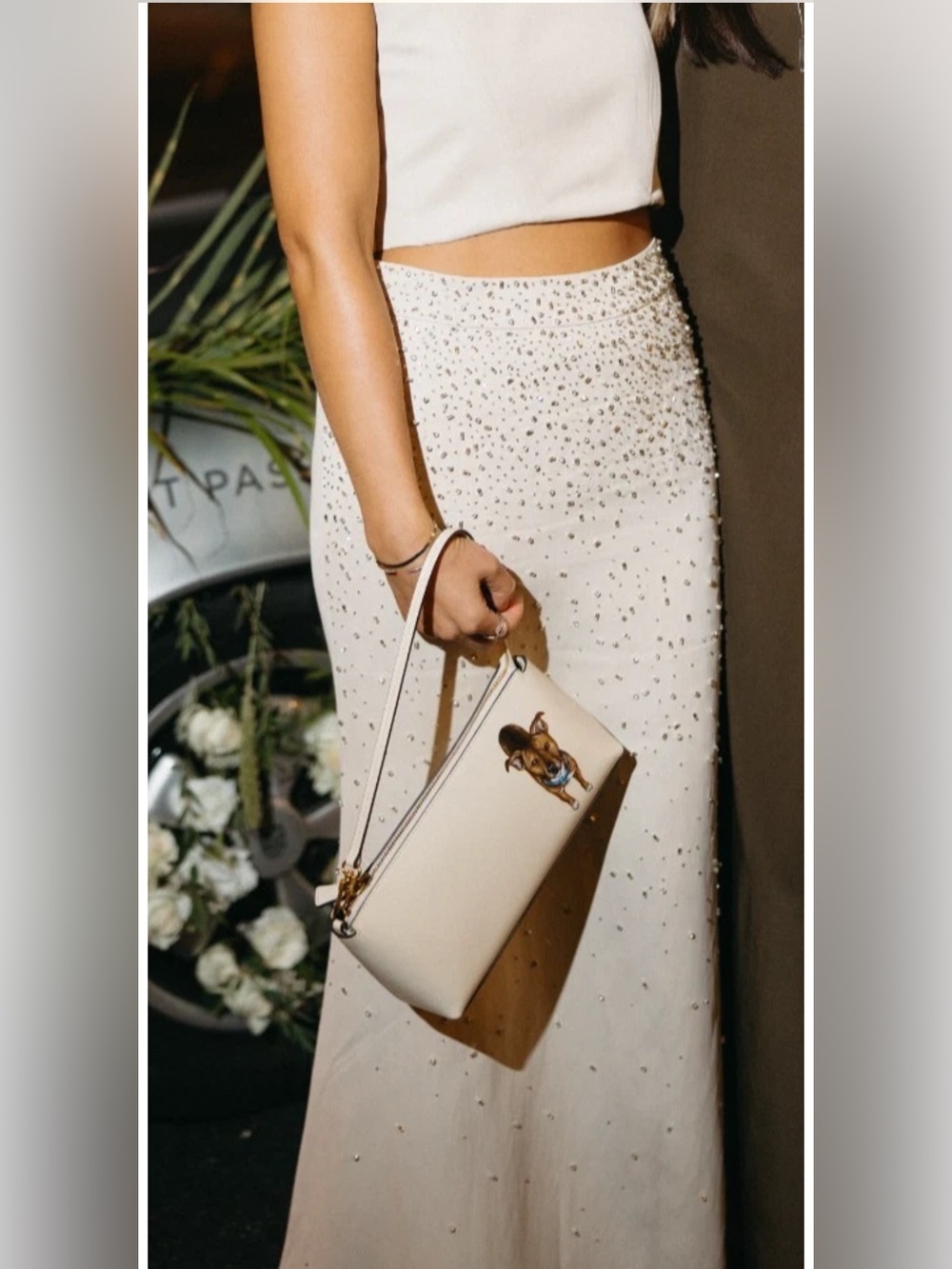 TWP Custom Bridal Rehearsal 2-Piece Matching Set Crystal Beaded Skirt Top Size 2 - Picture 12 of 12